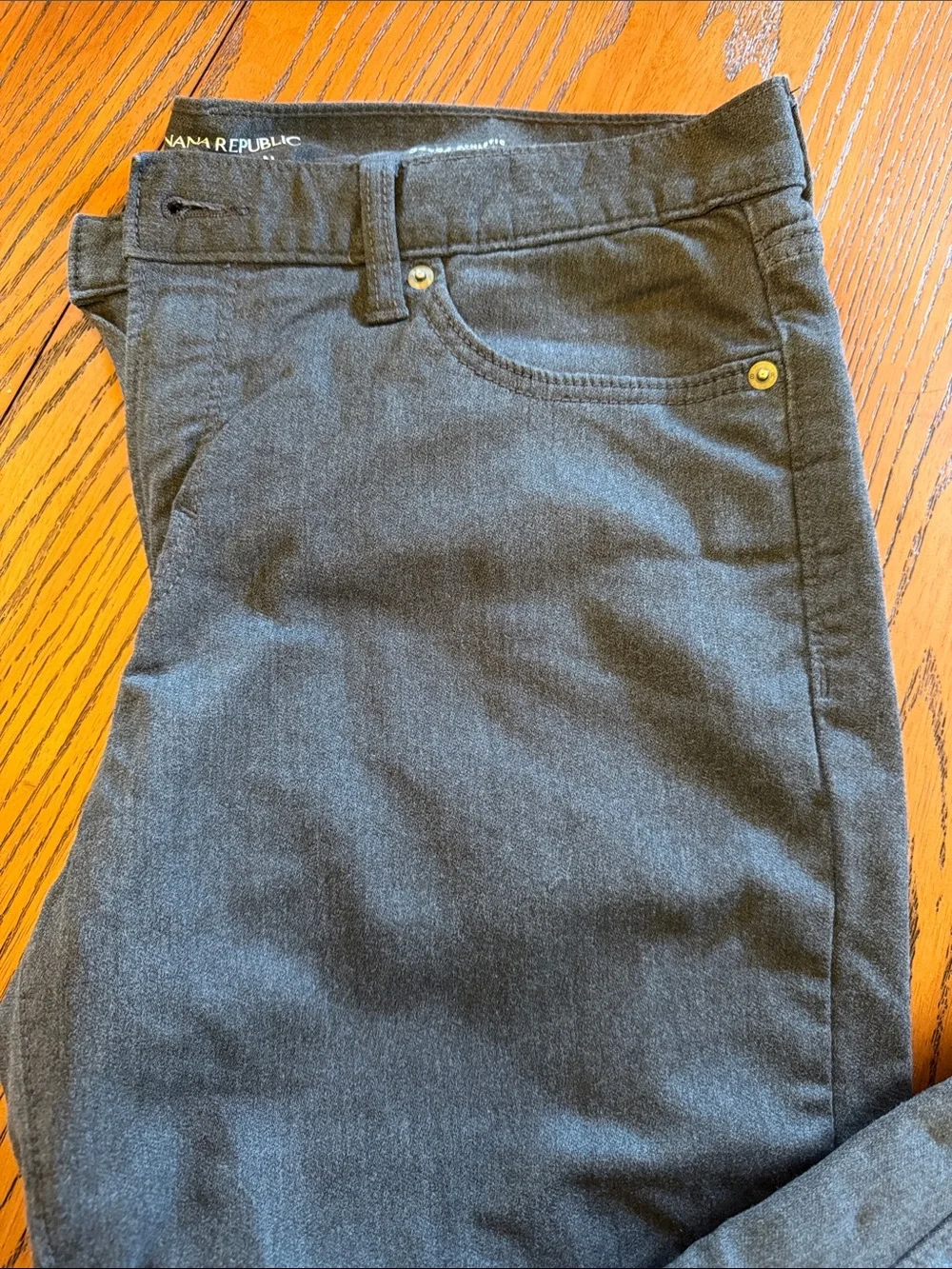 Men's Banana Republic Travel Jean Dark Gray
